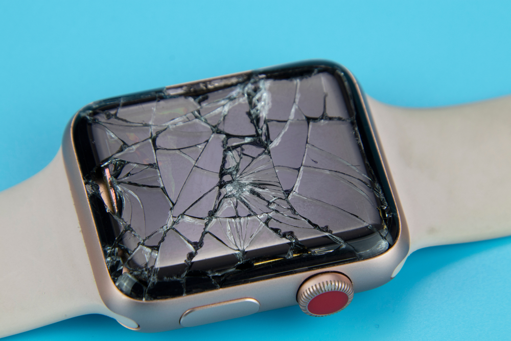 Kaputtes Display bei einer Smartwatch